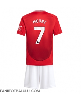 Manchester United Mason Mount #7 Echipament de Fotbal Replică 2024-25 Copii Acasa (+ Șorturi)